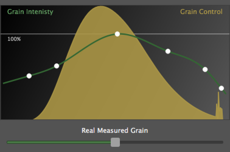 screen grab of film grain user interface